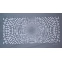 Paréo Coton Tapa Rond Gris